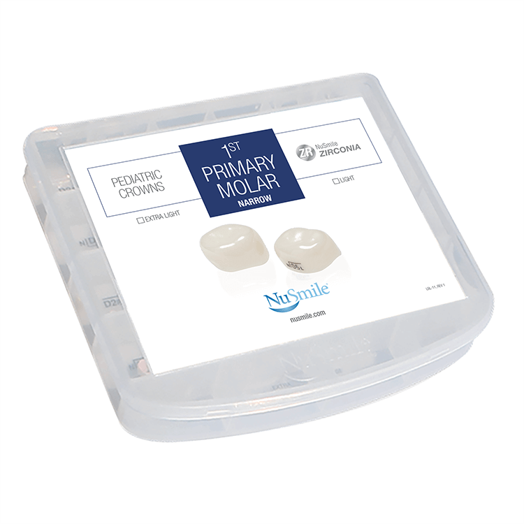 NuSmile ZR Narrow First Primary Molar Crowns Evaluation Kit
