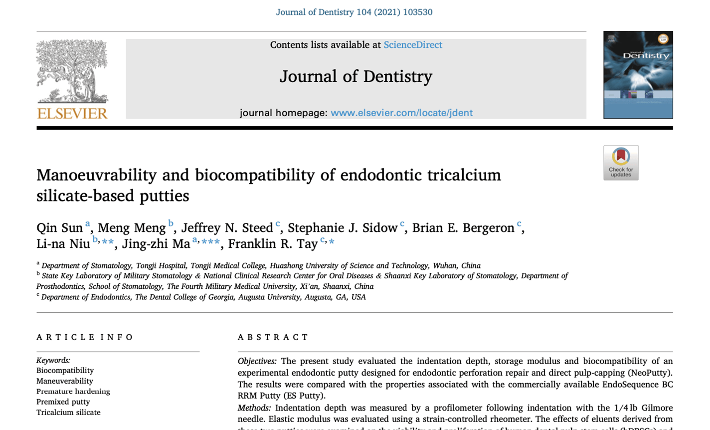 Biocompatibility of NeoPUTTY
