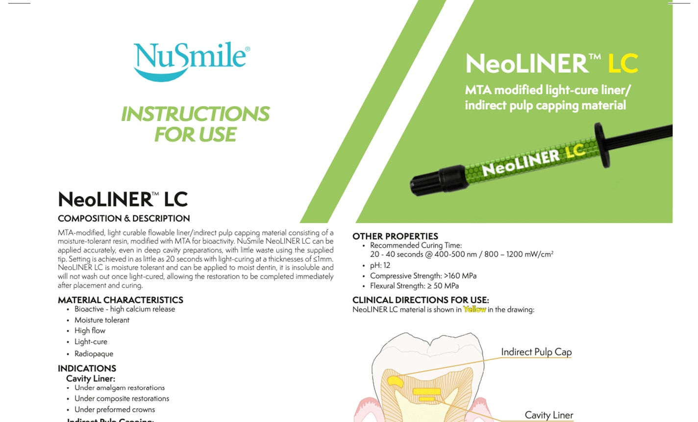 NuSmile NeoLINER LC IFU